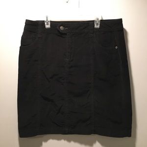 vintage black corduroy skirt